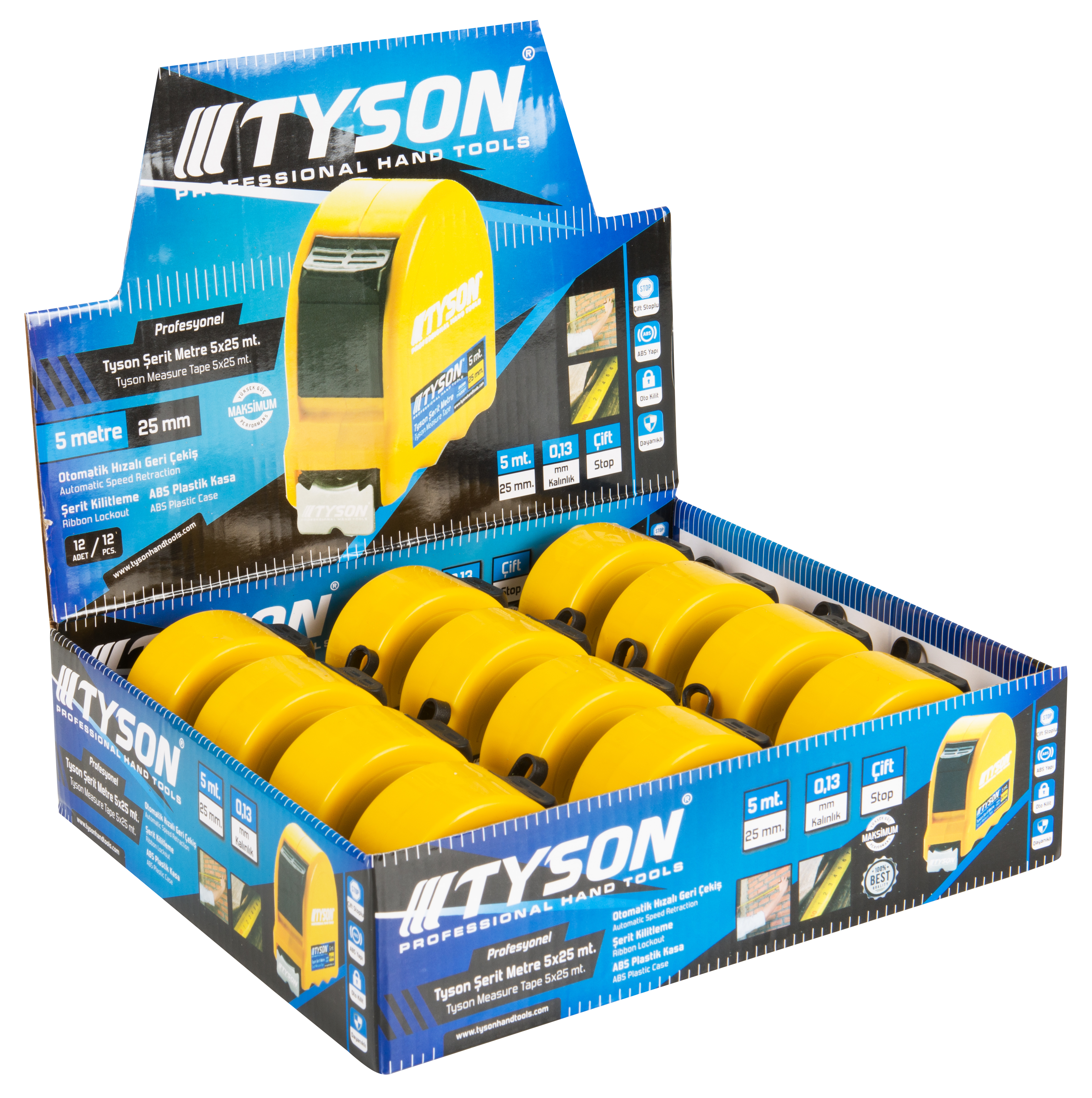 TYSON ŞERİT METRE 8*25 
